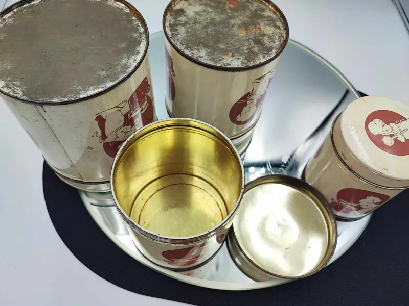 Pamono Art Deco Spice Containers, Set of 4