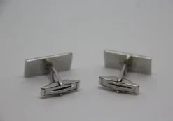 Pamono Art Deco Sterling Silver Cufflinks, 1930s, Set of 2><noscript><img width=