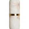 Pamono Art Deco Style Alabaster and Metal Wall Light by Henri Paris> Wall Lights & Sconces