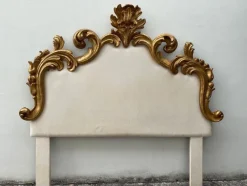 Pamono Art Deco Style Bed Headboard in Wood with Gold Leaf> Beds & Bedroom Sets