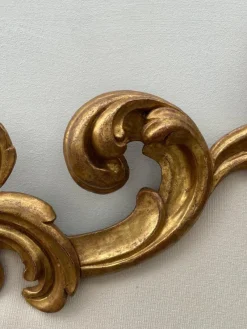 Pamono Art Deco Style Bed Headboard in Wood with Gold Leaf> Beds & Bedroom Sets