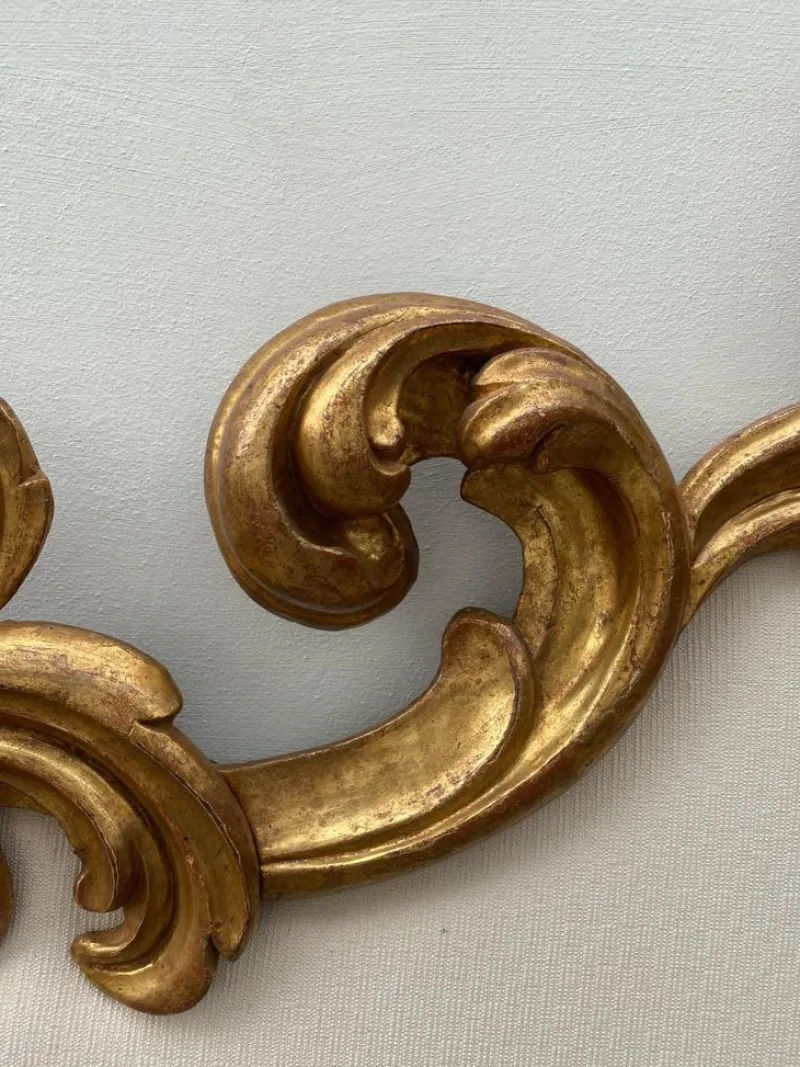 Pamono Art Deco Style Bed Headboard in Wood with Gold Leaf> Beds & Bedroom Sets