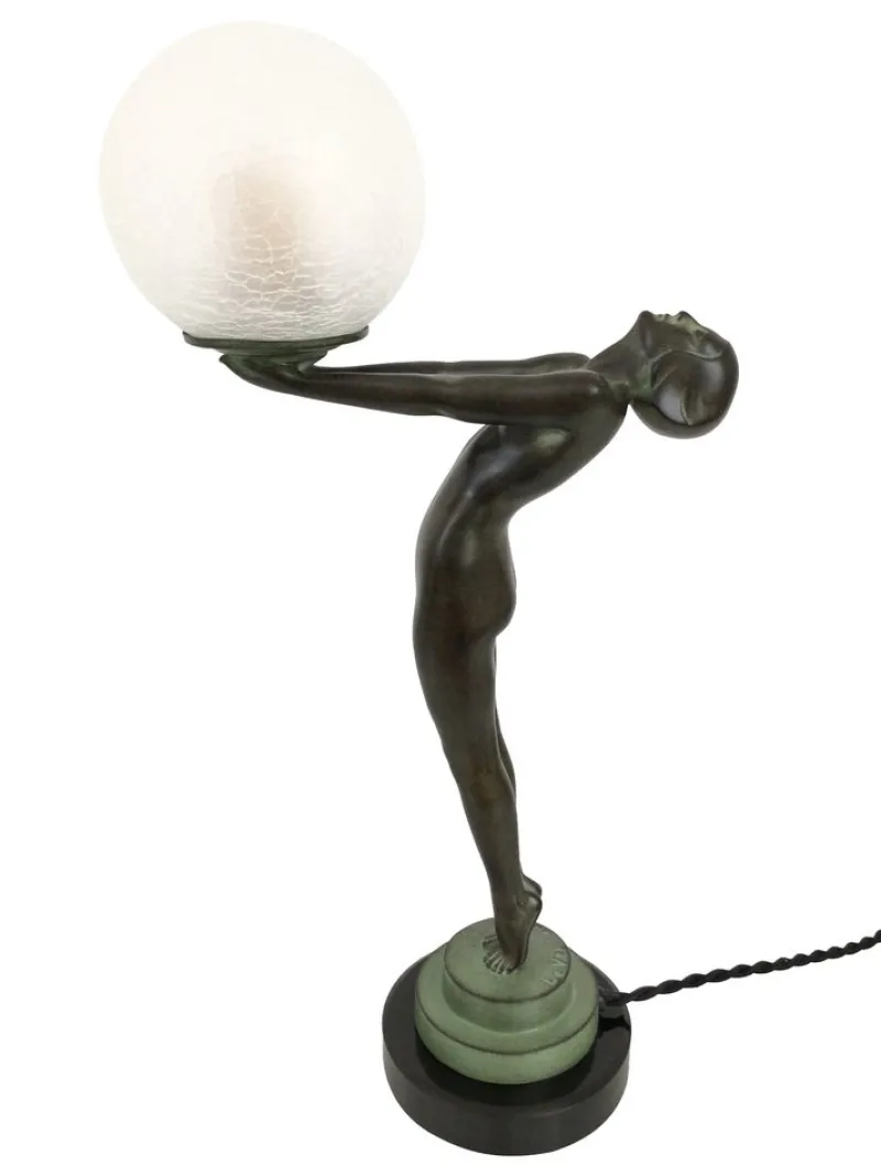 Pamono Art Deco Style Clarity Sculpture Table Lamp from Max Le Verrier, 2024> Table Lamps