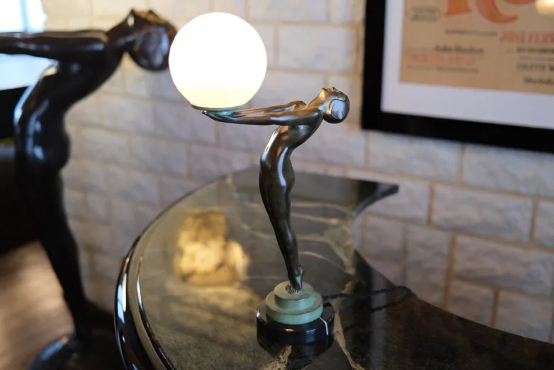 Pamono Art Deco Style Clarity Sculpture Table Lamp from Max Le Verrier, 2024> Table Lamps