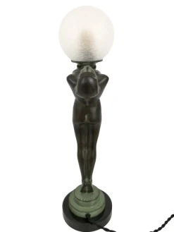 Pamono Art Deco Style Clarity Sculpture Table Lamp from Max Le Verrier, 2024><noscript><img width=