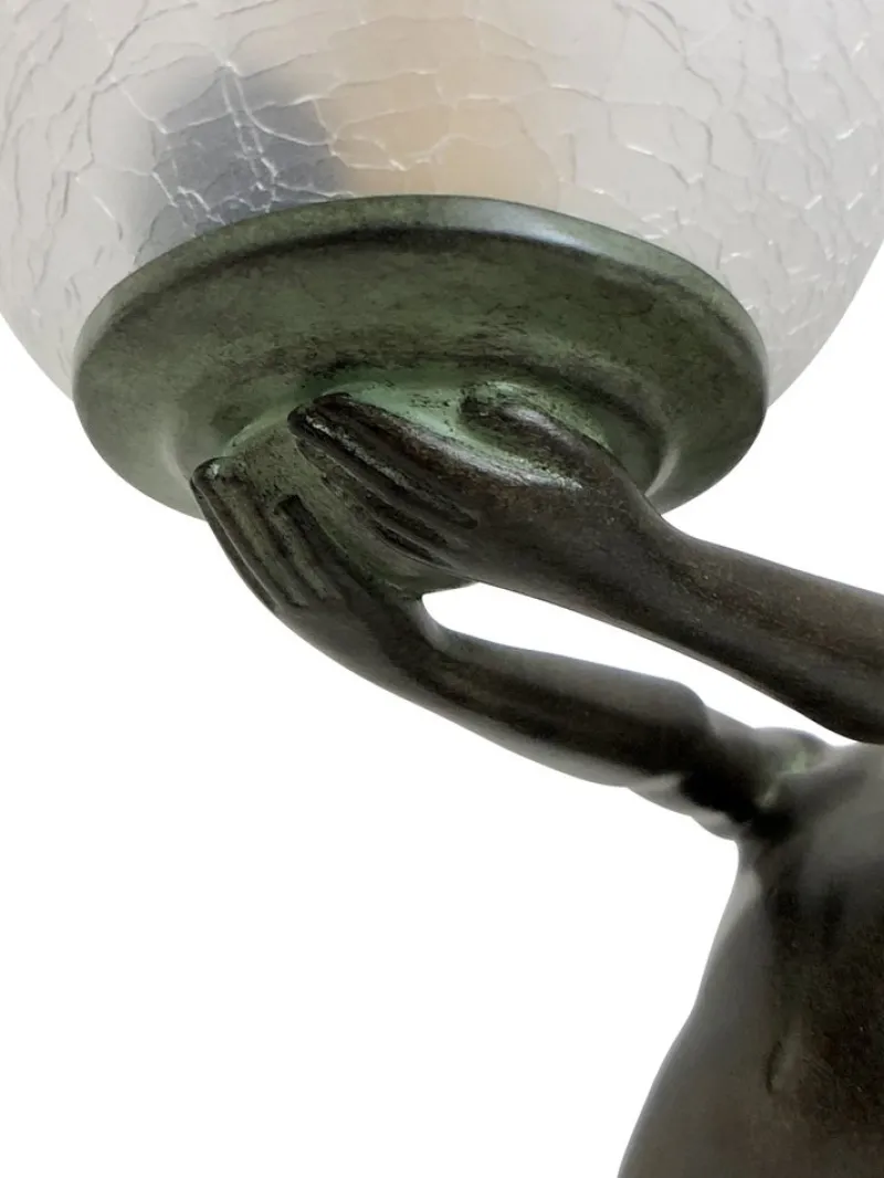 Pamono Art Deco Style Clarity Sculpture Table Lamp from Max Le Verrier, 2024> Table Lamps