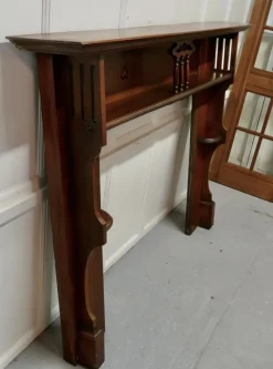 Clearance Pamono Art Deco Style Mahogany Fireplace, 1930s