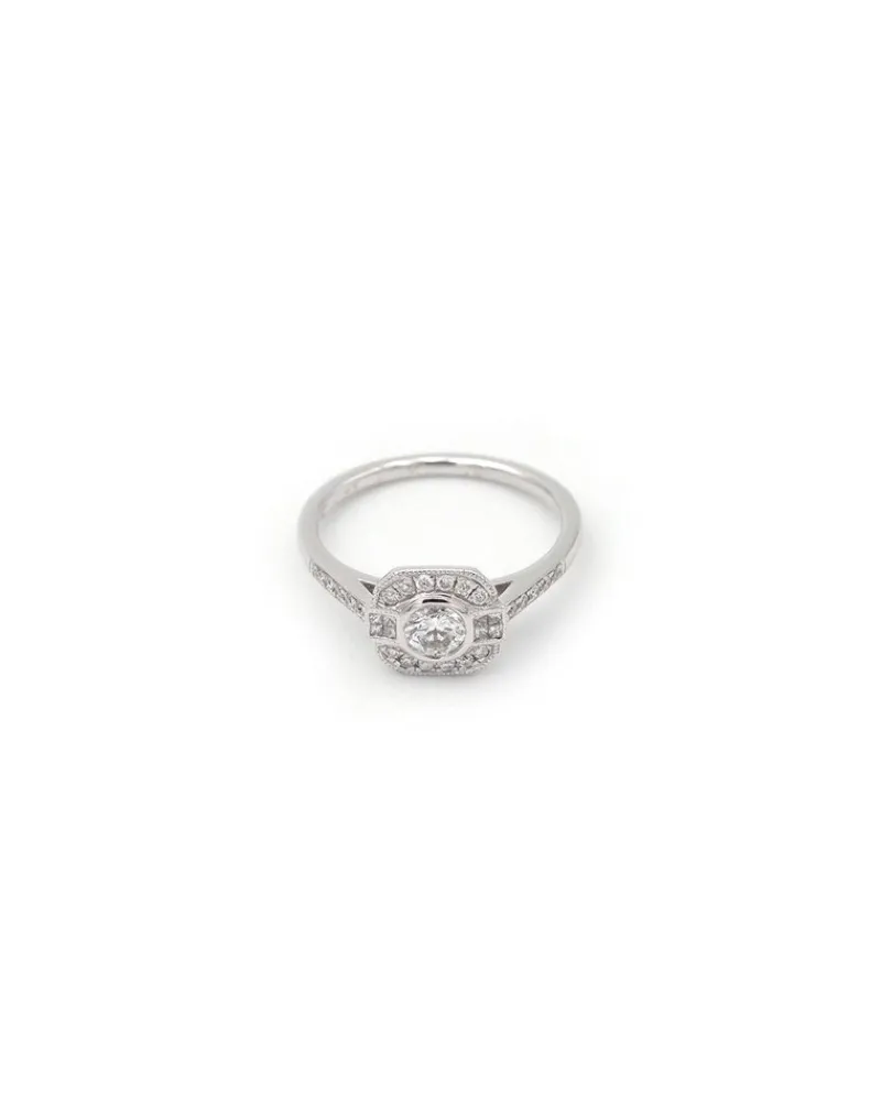 Pamono Art Deco Style Ring with 0.25 Ct Diamond> Rings