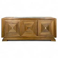 New Pamono Art Deco Style Walnut Sideboard attributed to Maxime, 1940s