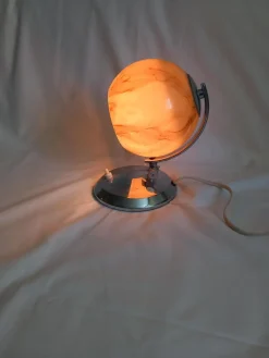 Pamono Art Deco Table Lamp in Glass and Metal><noscript><img width=