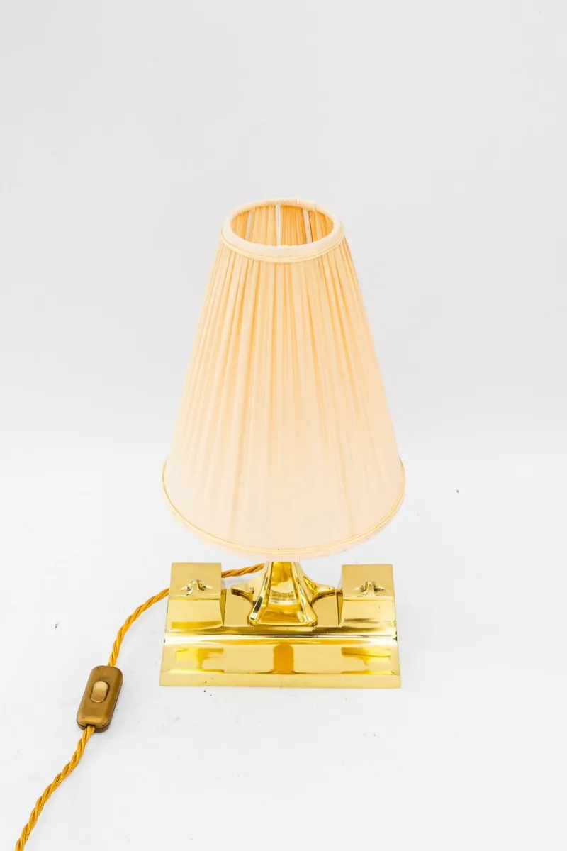 Pamono Art Deco Table Lamp with Fabric Shade, Vienna, 1920s> Table Lamps