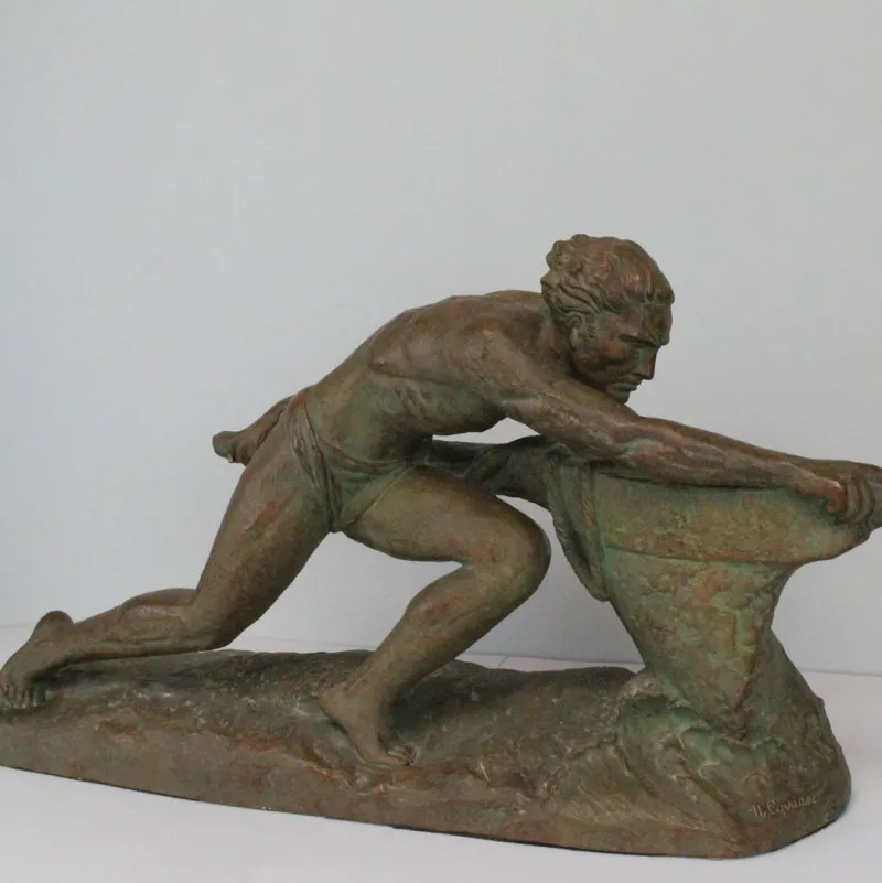 Clearance Pamono Art Deco Terracotta Sculpture by Ugo Cipriani, 1930s