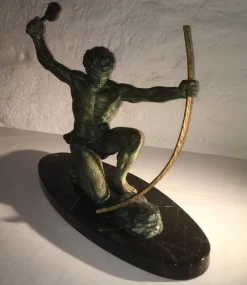 Discount Pamono Art Deco The Blacksmith Sculpture by G. Hervor