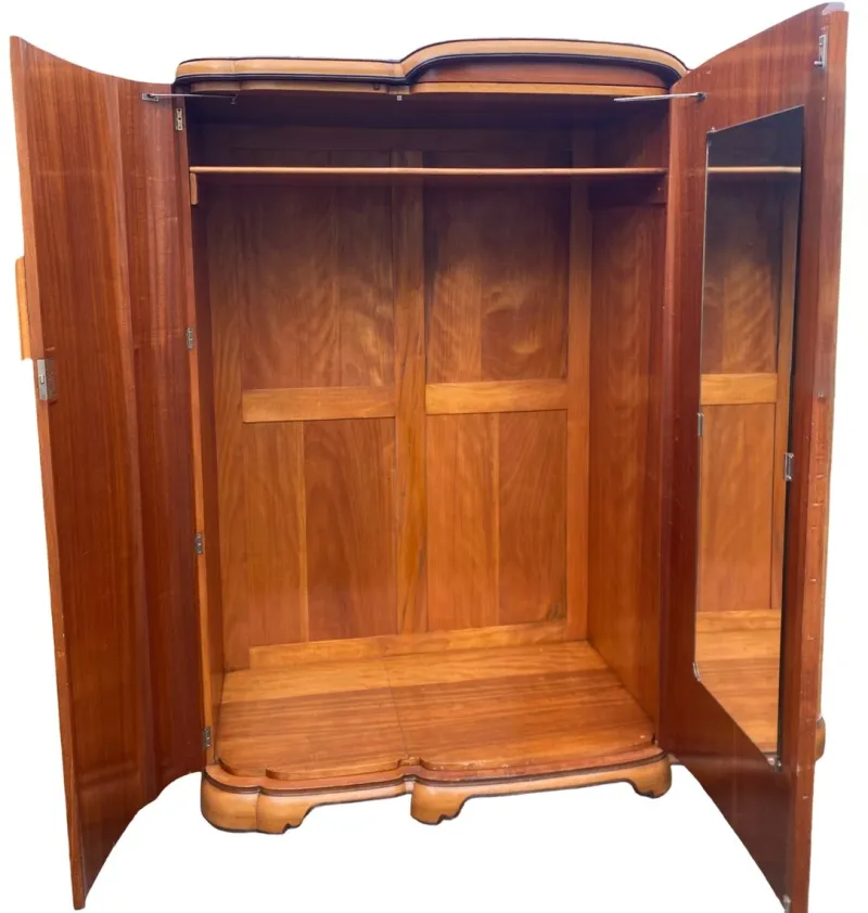 Clearance Pamono Art Deco Triple Wardrobe by Harry and Lou Epstein, 1930s