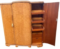 Clearance Pamono Art Deco Triple Wardrobe by Harry and Lou Epstein, 1930s