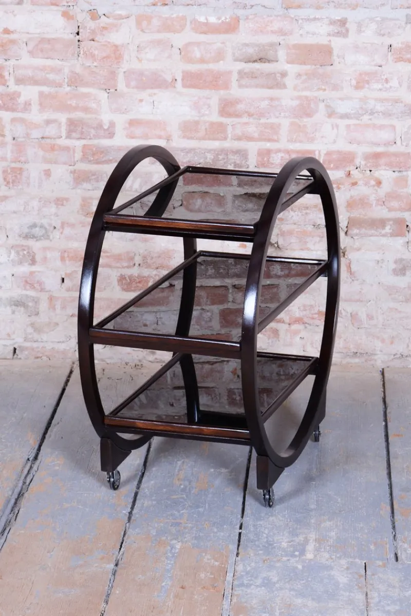 Clearance Pamono Art Deco Trolley in Oak from Thonet, Oak, 1930s