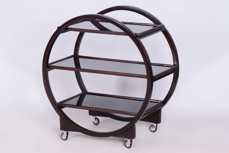 Clearance Pamono Art Deco Trolley in Oak from Thonet, Oak, 1930s