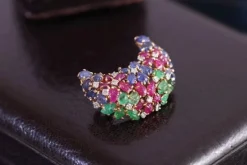 Sale Pamono Art Deco Tutti Frutti Clip Brooch from Cartier
