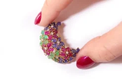 Sale Pamono Art Deco Tutti Frutti Clip Brooch from Cartier