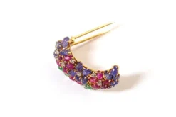 Sale Pamono Art Deco Tutti Frutti Clip Brooch from Cartier