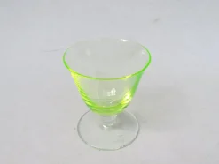 Pamono Art Deco Uranium Glass Liqueur Glasses, 1920s, Set of 6><noscript><img width=