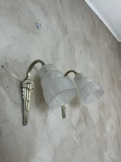 Pamono Art Deco Wall Lights, 1930, Set of 2> Wall Lights & Sconces