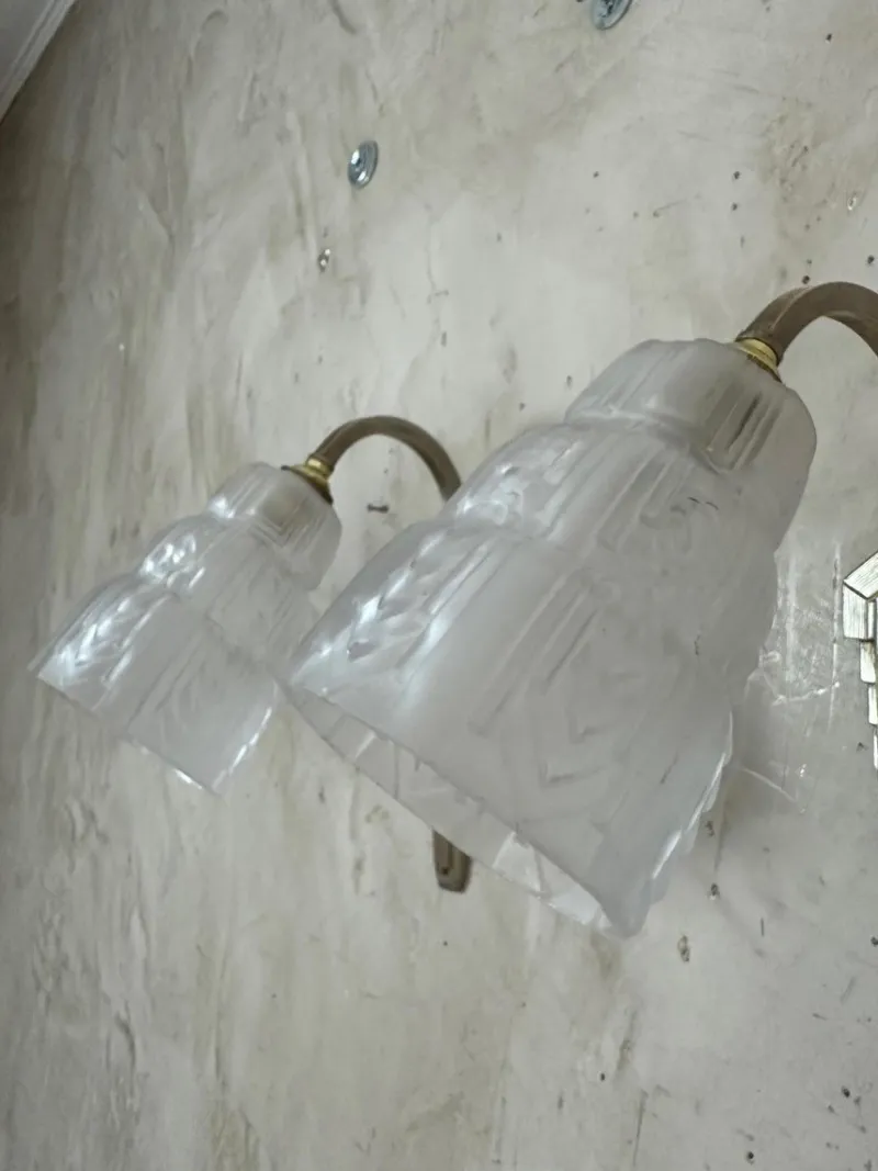 Pamono Art Deco Wall Lights, 1930, Set of 2> Wall Lights & Sconces
