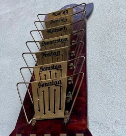 Pamono Art Deco Wall Mounted Magazine Rack, Germany, 1920s><noscript><img width=
