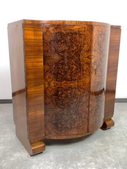 Best Pamono Art Deco Walnut Bar Cabinet attributed to Thonet, 1930s