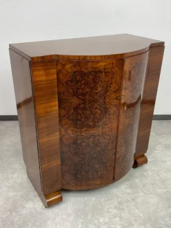 Best Pamono Art Deco Walnut Bar Cabinet attributed to Thonet, 1930s