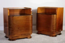 Outlet Pamono Art Deco Walnut Bedside Tables by Jindrich Halabala for Up Zavody, 1940s, Set of 2