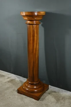 Pamono Art Deco Walnut Column, 1930><noscript><img width=