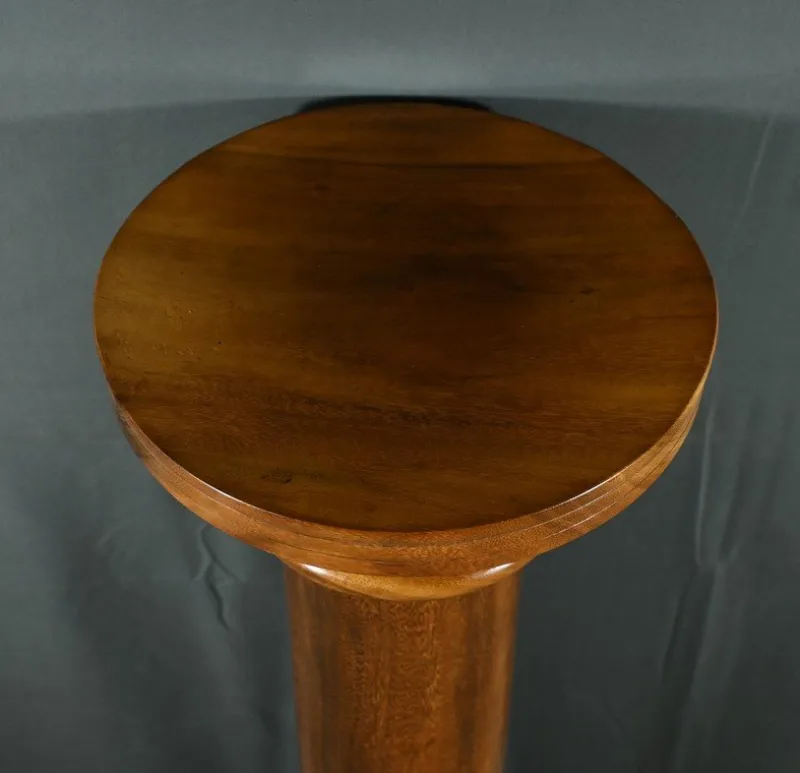 Pamono Art Deco Walnut Column, 1930> Pedestals And Columns