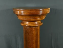 Pamono Art Deco Walnut Column, 1930><noscript><img width=