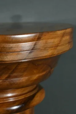 Pamono Art Deco Walnut Column, 1930><noscript><img width=