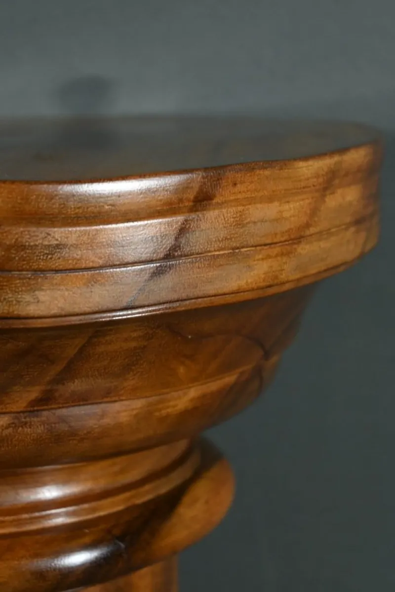 Pamono Art Deco Walnut Column, 1930> Pedestals And Columns