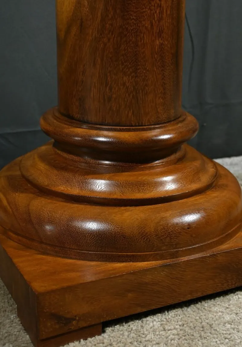 Pamono Art Deco Walnut Column, 1930> Pedestals And Columns