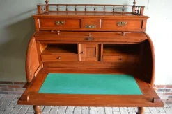 Discount Pamono Art Deco Walnut Cylinder Desk