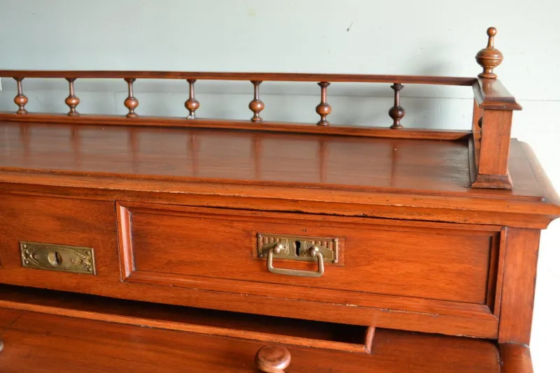 Discount Pamono Art Deco Walnut Cylinder Desk