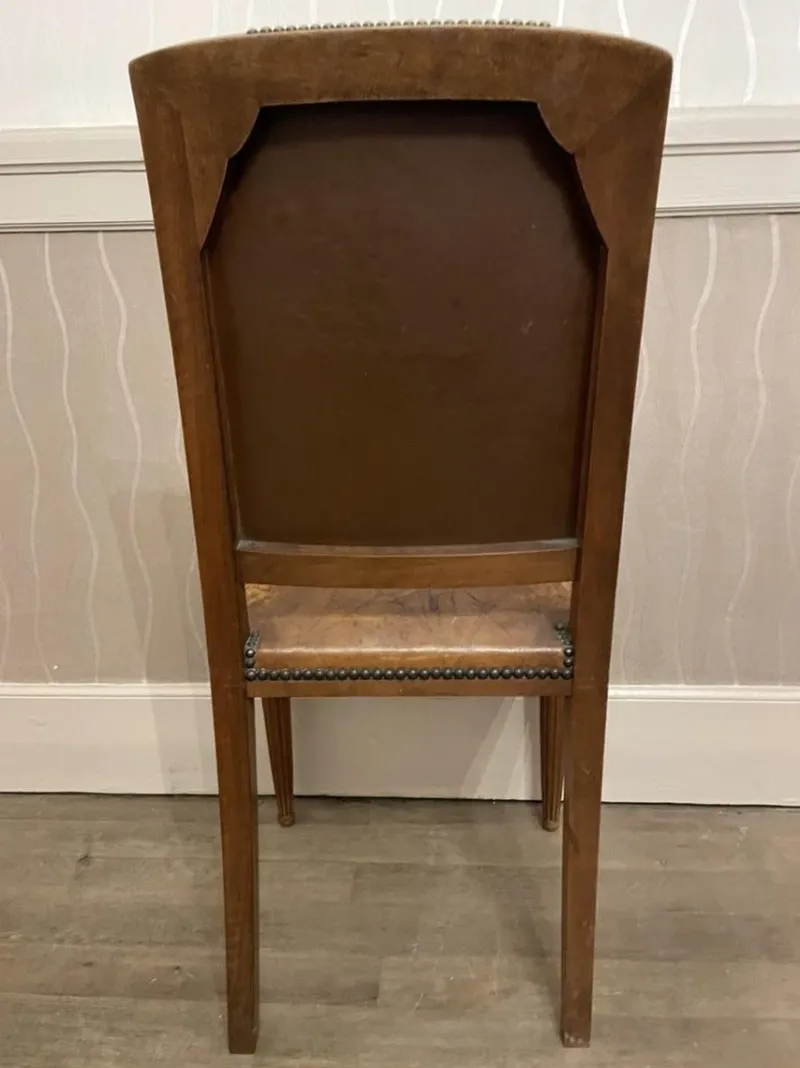 New Pamono Art DEco Walnut Dining Tables and Chairs, Set of 12
