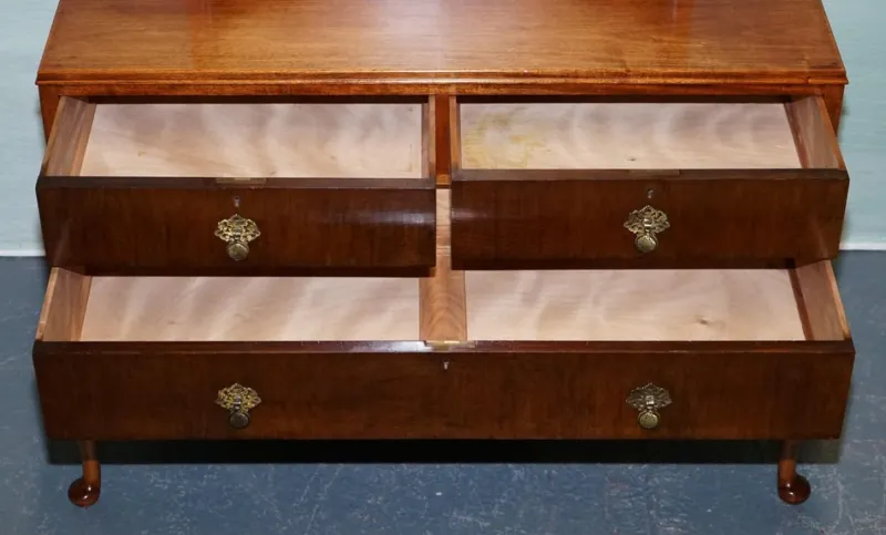 Pamono Art Deco Walnut Dressing Table, 1930s> Dressing Tables