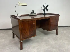 Pamono Art Deco Walnut Writing Desk, 1930s><noscript><img width=