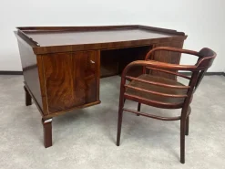 Pamono Art Deco Walnut Writing Desk, 1930s><noscript><img width=