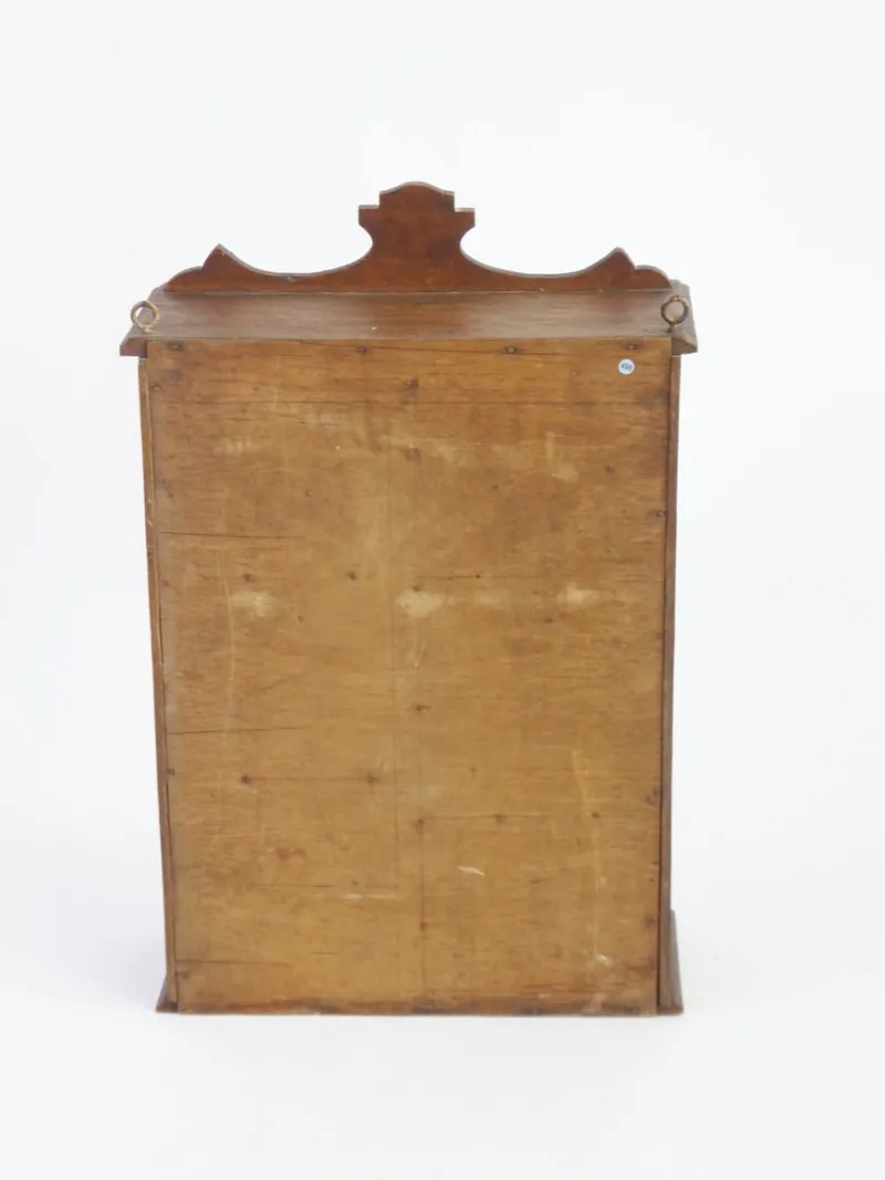 Pamono Art Deco Wooden Apothecary Cabinet with Beveled Mirror and Shelves, 1940s> Shelves & Wall Units