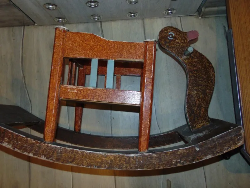 Pamono Art Deco Wooden Duck, Rocker, 1920s> Children's Chairs