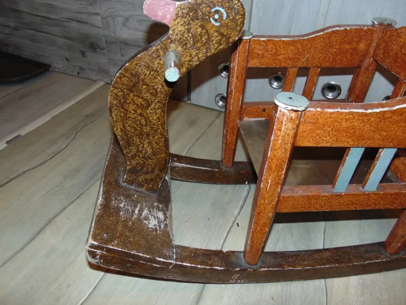Pamono Art Deco Wooden Duck, Rocker, 1920s> Children's Chairs