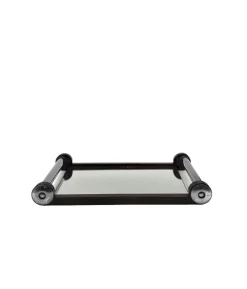 Pamono Art Deco Wooden Mirrored Tray, France, 1930s><noscript><img width=