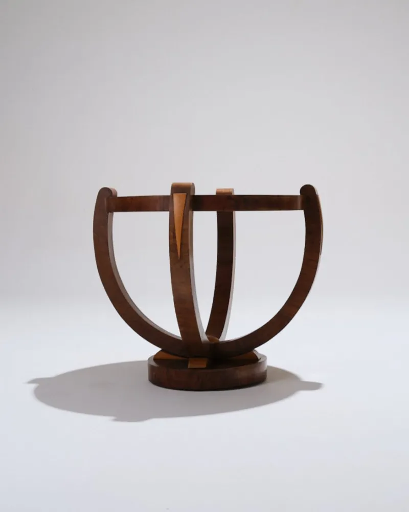 Online Pamono Art Deco Wooden Pedestal Table, 1930s