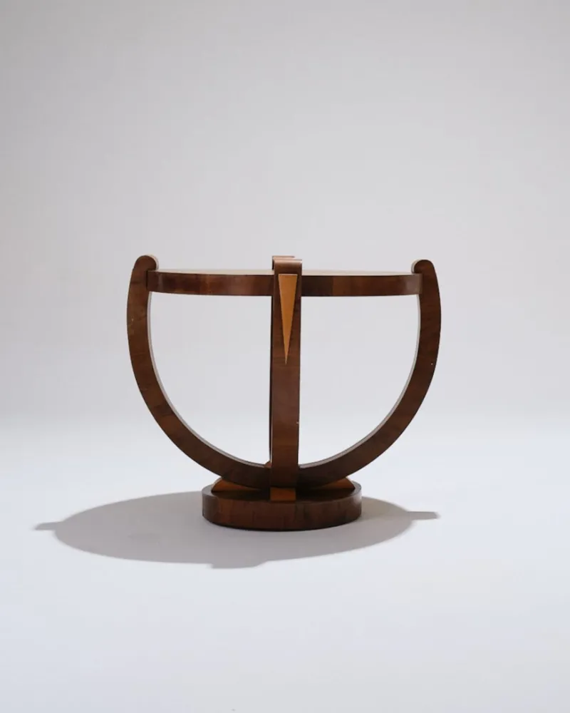 Online Pamono Art Deco Wooden Pedestal Table, 1930s