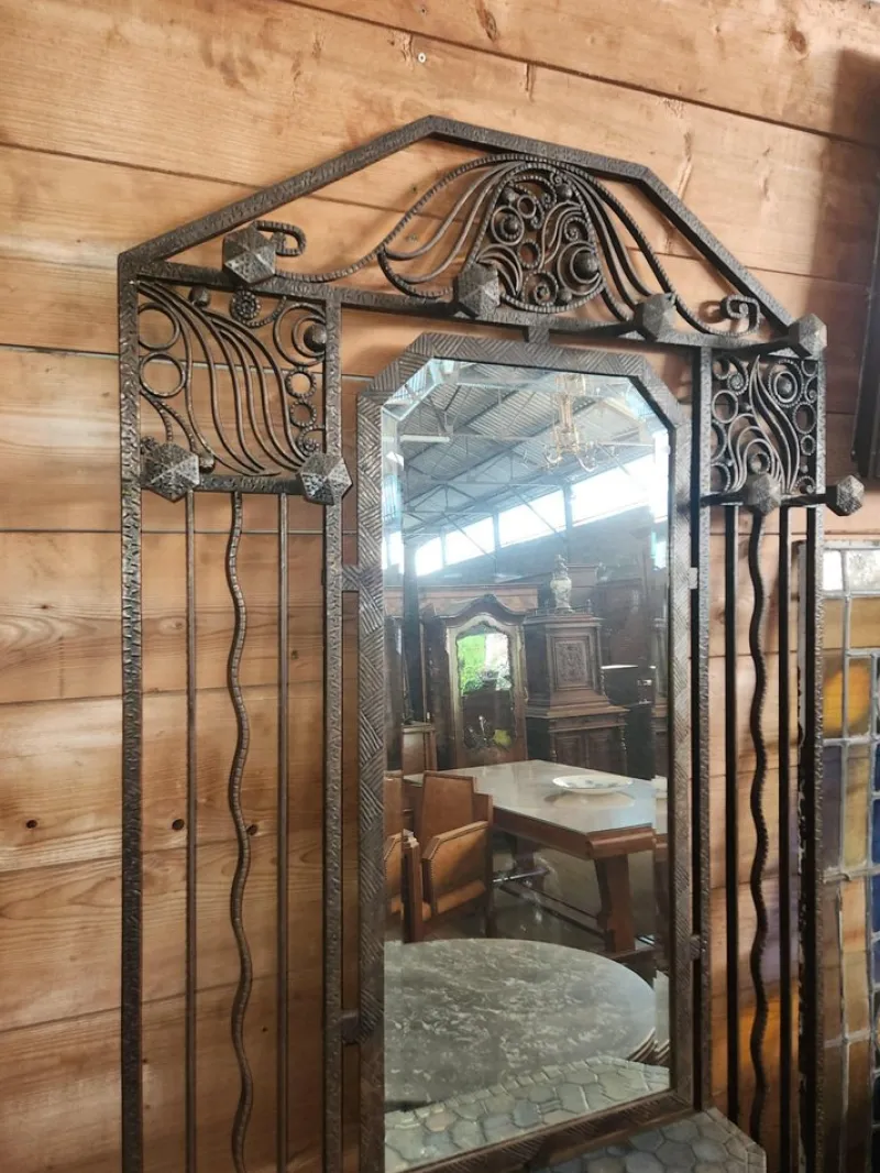 Pamono Art Deco Wrought Iron Cloakroom> Racks, Hooks & Valets
